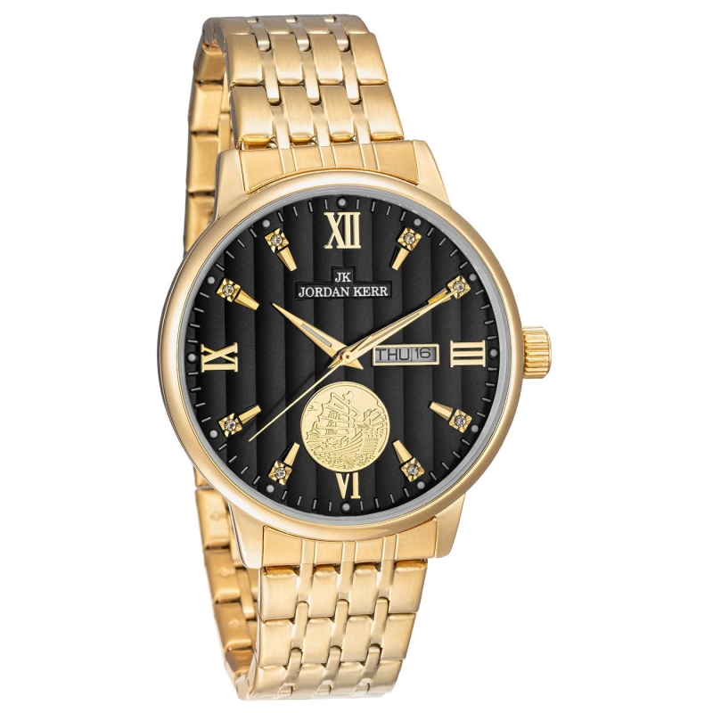 Женские наручные часы Jordan Kerr L1070 IPG Black