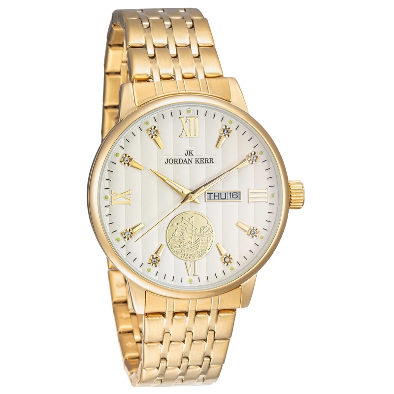 Женские наручные часы Jordan Kerr L1070 IPG Silver