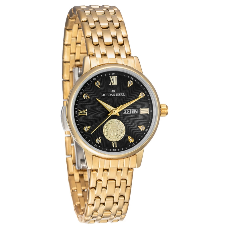Женские наручные часы Jordan Kerr L1071 IPG Black