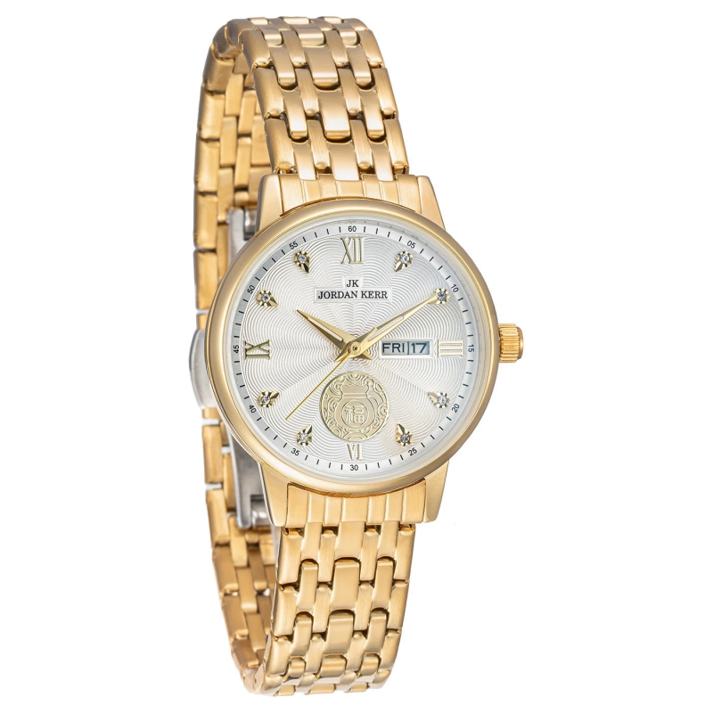 Женские наручные часы Jordan Kerr L1071 IPG Silver