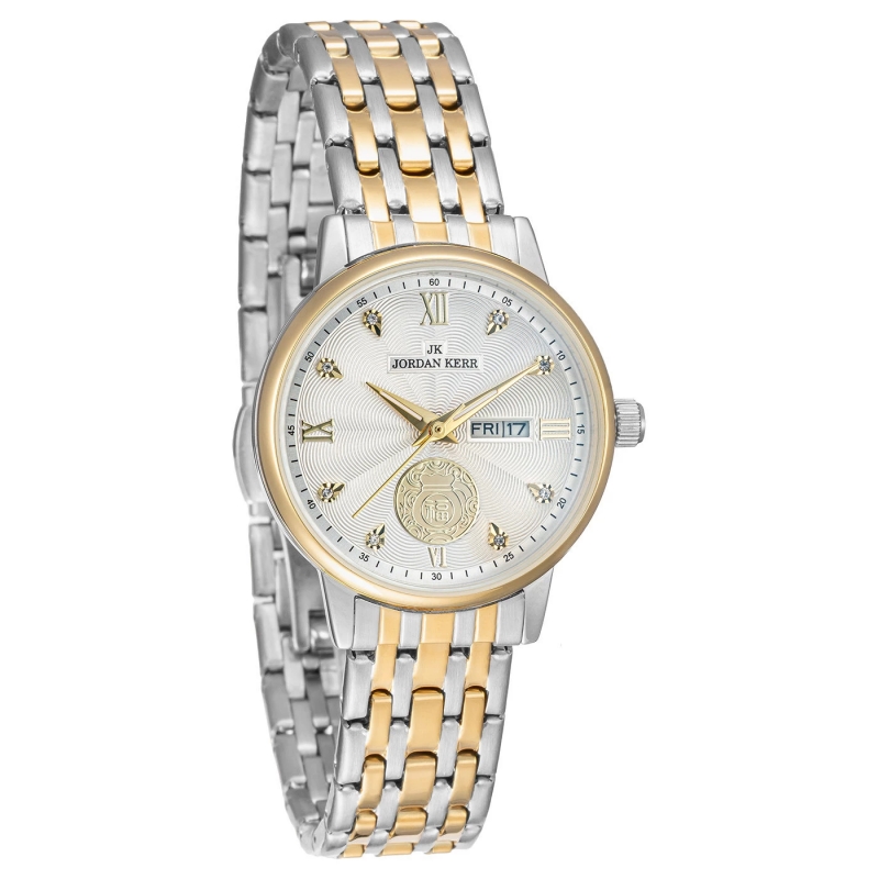 Женские наручные часы Jordan Kerr L1071 IPS-IPG Silver