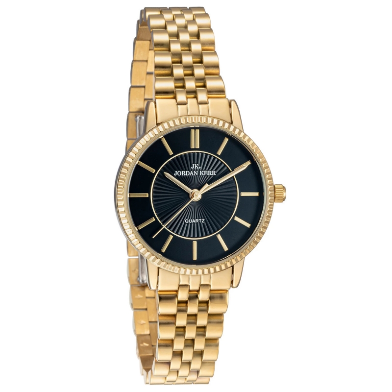 Женские наручные часы Jordan Kerr P9015 IPG Black